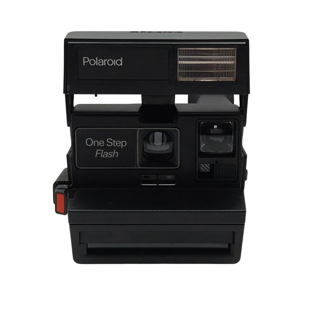 Polaroid One Step Flash Instant Film Camera Tested And Working Vintage Black
